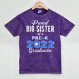 Proud Big Sister Of Pre K School Graduate 2022 Graduation Mineral Wash Tshirts Mineral Purple