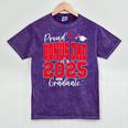 Proud Bonus Dad Of a Class Of 2025 Graduate Graduation Mineral Wash Tshirts Mineral Purple