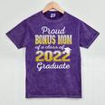 Proud Bonus Mom Of 2022 Graduate Class 2022 Graduation 22 Mineral Wash Tshirts Mineral Purple