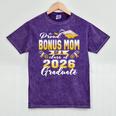 Proud Bonus Mom Of a Class Of 2026 Graduate Graduation 2026 Mineral Wash Tshirts Mineral Purple