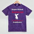 Proud Boyfriend Of 2018 Graduate Dabbing Graduation Mineral Wash Tshirts Mineral Purple