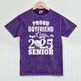 Proud Boyfriend Class Of 2025 Graduation Senior 2025 Golf Mineral Wash Tshirts Mineral Purple