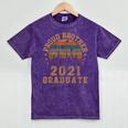 Proud Brother Of 2021 Graduate Senior 21 Vintage Graduation Mineral Wash Tshirts Mineral Purple