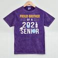 Proud Brother Of a 2021 Senior Shirt Graduation Mineral Wash Tshirts Mineral Purple