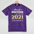 Proud Brother Class Of 2021 Graduate Senior 21 Graduation Mineral Wash Tshirts Mineral Purple
