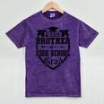Proud Brother Of a High School Grad Senior Graduation Shirt Mineral Wash Tshirts Mineral Purple