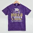 Proud Brother In Law Of 5th Grade Graduate 2024 Graduation Mineral Wash Tshirts Mineral Purple