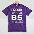 Proud Of My BS In Biology Graduation T-Shirt Mineral Wash Tshirts Mineral Purple