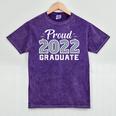 Proud Class Of 2022 Graduate Graduation Mineral Wash Tshirts Mineral Purple