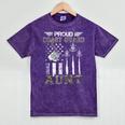 Proud Coast Guard Aunt US Coast Guard Graduation Aunt Mineral Wash Tshirts Mineral Purple