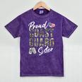 Proud Coast Guard Sister US Coast Guard Graduation Sister Mineral Wash Tshirts Mineral Purple