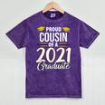 Proud Cousin Of A 2021 Graduate Graduation Clothes MBA PhD Mineral Wash Tshirts Mineral Purple