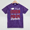 Proud Cousin Of A 2025 Graduate For Graduation Mineral Wash Tshirts Mineral Purple