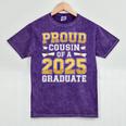 Proud Cousin Of A 2025 Graduate Shirt Class 2025 Graduation Mineral Wash Tshirts Mineral Purple
