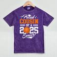 Proud Cousin Of A 2025 Senior Basketball Graduation Mineral Wash Tshirts Mineral Purple