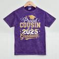 Proud Cousin Of a Class Of 2025 Graduate Senior Graduation Mineral Wash Tshirts Mineral Purple