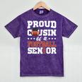 Proud Cousin Of a Football Senior 2026 Graduation Gifts Mineral Wash Tshirts Mineral Purple