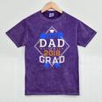 Proud Dad Of A 2018 Graduate Graduation Grad Mineral Wash Tshirts Mineral Purple
