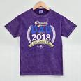 Proud Dad Of A 2018 Graduate Shirt Graduation Grad Mineral Wash Tshirts Mineral Purple