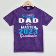 Proud Dad Of 2023 Class Master Graduate Family Graduation Mineral Wash Tshirts Mineral Purple
