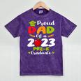 Proud Dad Of 2023 Pre K Graduate Graduation Mineral Wash Tshirts Mineral Purple