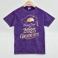 Proud Dad Of a 2025 Graduate Class Of 2025 Graduation Dad Mineral Wash Tshirts Mineral Purple