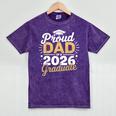 Proud Dad Of A 2026 Graduate Class Of 2026 Dad Graduation Mineral Wash Tshirts Mineral Purple