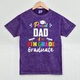 Proud DAD Of A 4th Grade Graduate Graduation 2024 Senior 24 Mineral Wash Tshirts Mineral Purple