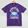 Proud Dad Of A Class Of 2018 Graduate TShirt Graduation Mineral Wash Tshirts Mineral Purple
