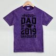 Proud Dad Of A Class 2019 Graduate T Shirt Graduation Mineral Wash Tshirts Mineral Purple