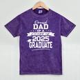 Proud Dad Class Of 2025 Graduate Graduation Ceremony Mineral Wash Tshirts Mineral Purple