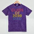 Proud Dad Of A Class Of 2038 Graduate Senior Graduation Mineral Wash Tshirts Mineral Purple