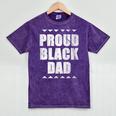 Proud Dad Father's Day Graduation Holiday Mineral Wash Tshirts Mineral Purple