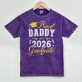Proud Daddy Of a Class Of 2026 Graduate For Graduation Mineral Wash Tshirts Mineral Purple