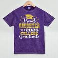 Proud Daughter Of 2025 College Graduate Family 24 Graduation Mineral Wash Tshirts Mineral Purple
