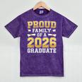Proud Family Of A 2026 Graduate Shirt Class 2026 Graduation Mineral Wash Tshirts Mineral Purple