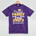 Proud Family Class Of 2023 PHD Graduate Doctorate Graduation Mineral Wash Tshirts Mineral Purple