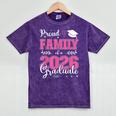 Proud Family Of a Class Of 2026 Graduate For Graduation Mineral Wash Tshirts Mineral Purple