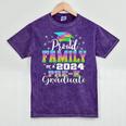 Proud Family Of PreK School Graduate 2024 Graduation Family Premium Mineral Wash Tshirts Mineral Purple