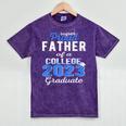 Proud Father Of 2023 College Graduate Family 23 Graduation Mineral Wash Tshirts Mineral Purple