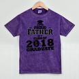 Proud Father Of A Class Of 2018 Graduate Tee Graduation Z1 Mineral Wash Tshirts Mineral Purple
