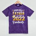 Proud Father Of a Class Of 2022 Graduate Graduation 2022 Mineral Wash Tshirts Mineral Purple