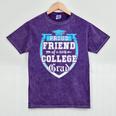 Proud Friend Of a 2018 College Grad Graduation Mineral Wash Tshirts Mineral Purple