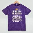 Proud Glamma Of A Class Of 2025 Graduate Senior Graduation Mineral Wash Tshirts Mineral Purple