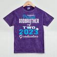 Proud Godbrother Of Two 2023 Graduate Class 2023 Graduation Mineral Wash Tshirts Mineral Purple