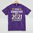 Proud Godmother Of A 2021 Graduate Graduation Clothes MBA Mineral Wash Tshirts Mineral Purple