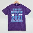 Proud Godson Of a 2021 Graduate School Graduation Family Mineral Wash Tshirts Mineral Purple