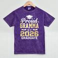 Proud Gramma Of A 2026 Graduate Class Of Graduation Mineral Wash Tshirts Mineral Purple