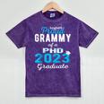 Proud Grammy Class Of 2023 PHD Graduate Doctorate Graduation Mineral Wash Tshirts Mineral Purple