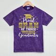 Proud Gran Of Three 2025 Graduates Graduation Family Mineral Wash Tshirts Mineral Purple